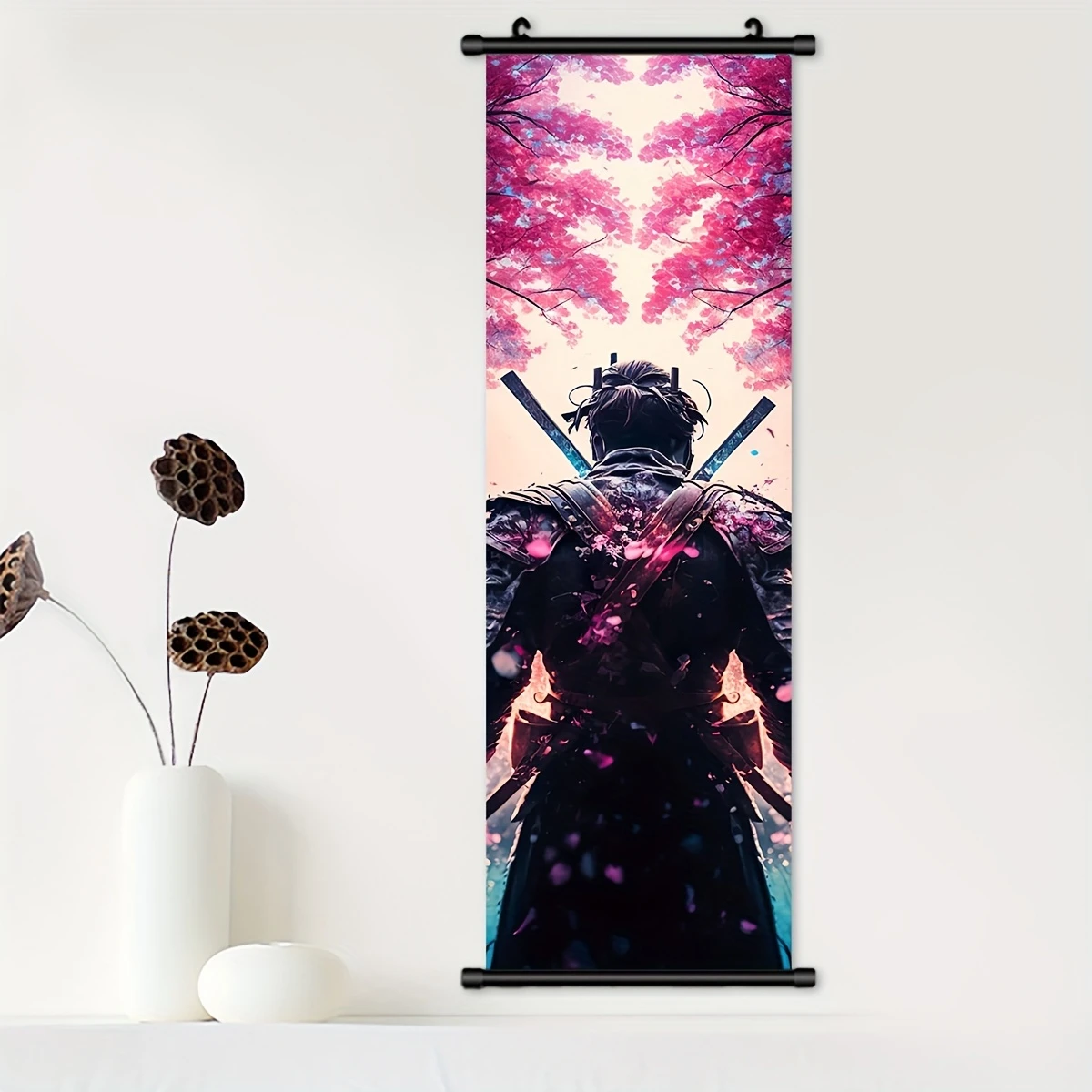 VIKAMA Dark Cherry Blossom Sam - Wall Scroll Tapestry recension och pris