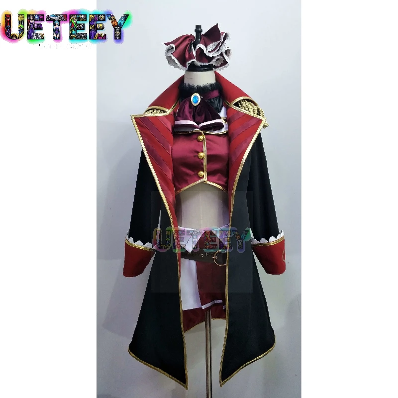 

UETEEY COS Houshou Marine Cosplay Costume Captain Cosplay Outfit Female Secret Society Virtual YouTuber Halloween Set