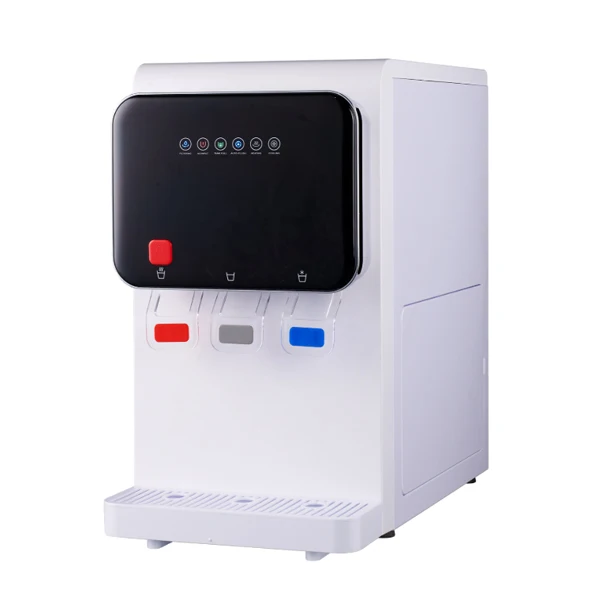 

-pp New Arrival 7 Stages RO Hot and Cold Desktop Water Dispenser with Filter System