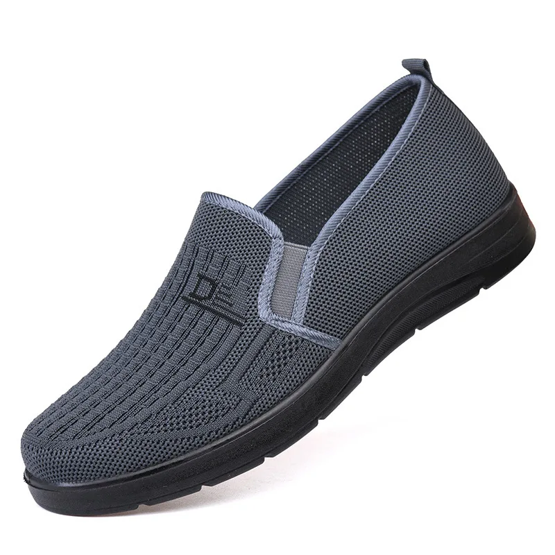 Damen-Schuhe aus gewebtem Stoff, zum Überziehen, atmungsaktiv, leicht, rutschfest, flache, bequeme Freizeitschuhe, ideal für den täglichen Gebrauch. – Detail 10