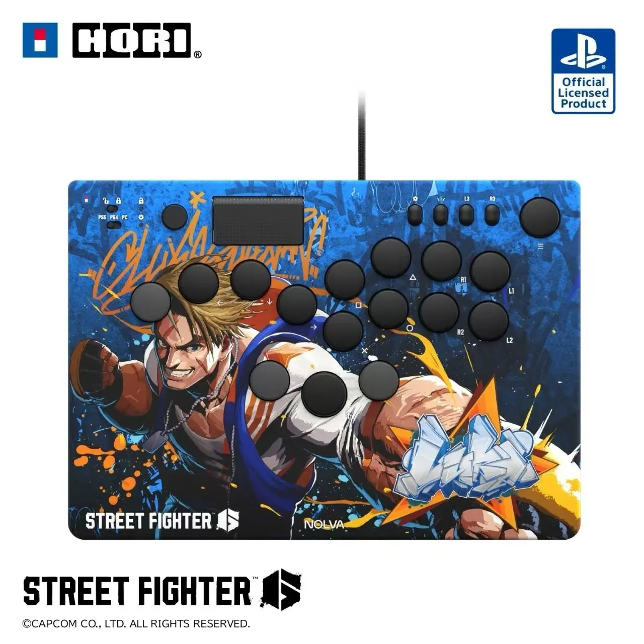 HORI NOLVA SF6 Arcade Controller for PS5 PS4 PC