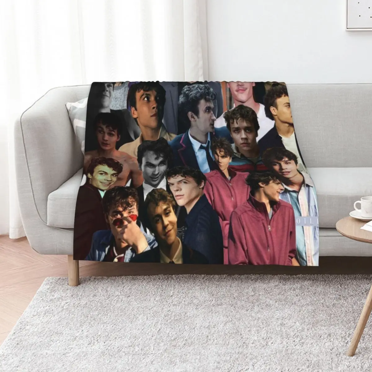 

benjamin wadsworth photo collage Throw Blanket Warm Napping Blanket for Office Couch Bed