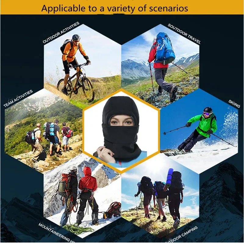 Gorro de invierno para hombre y mujer, bufanda más cálida para el cuello, senderismo, correr, ciclismo, máscara de esquí, capucha, orejeras, Bandana gruesa cálida a prueba de viento, 2023