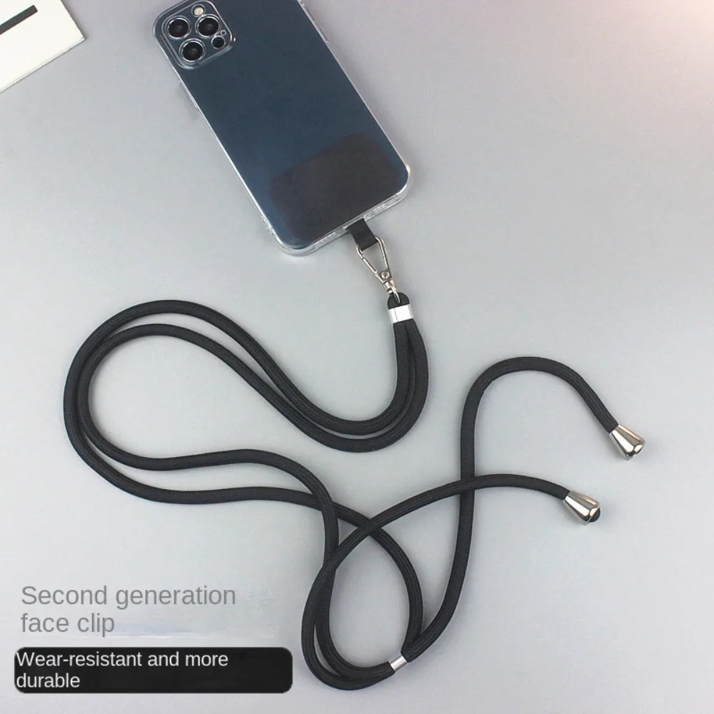Prosty odpinany sznurek na telefon z regulowanym teleskopowym paskiem na szyję, uniwersalnym klipsem i uszczelką, zapobiegający zgubieniu, pasek do aparatu. — zdjęcie produktu 5