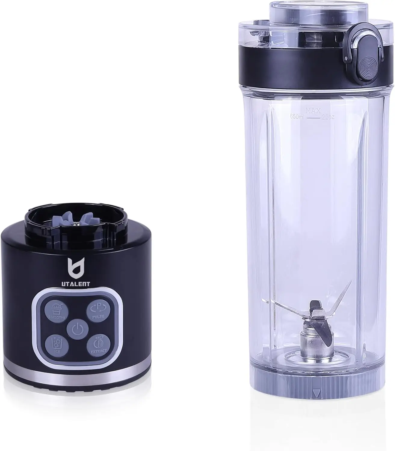 

Cordless Portable Blender, 25 oz removable Vessel, Powerful Personal Blender, For-Smoothies, Ice Crush, 4 Programs, Leakproof