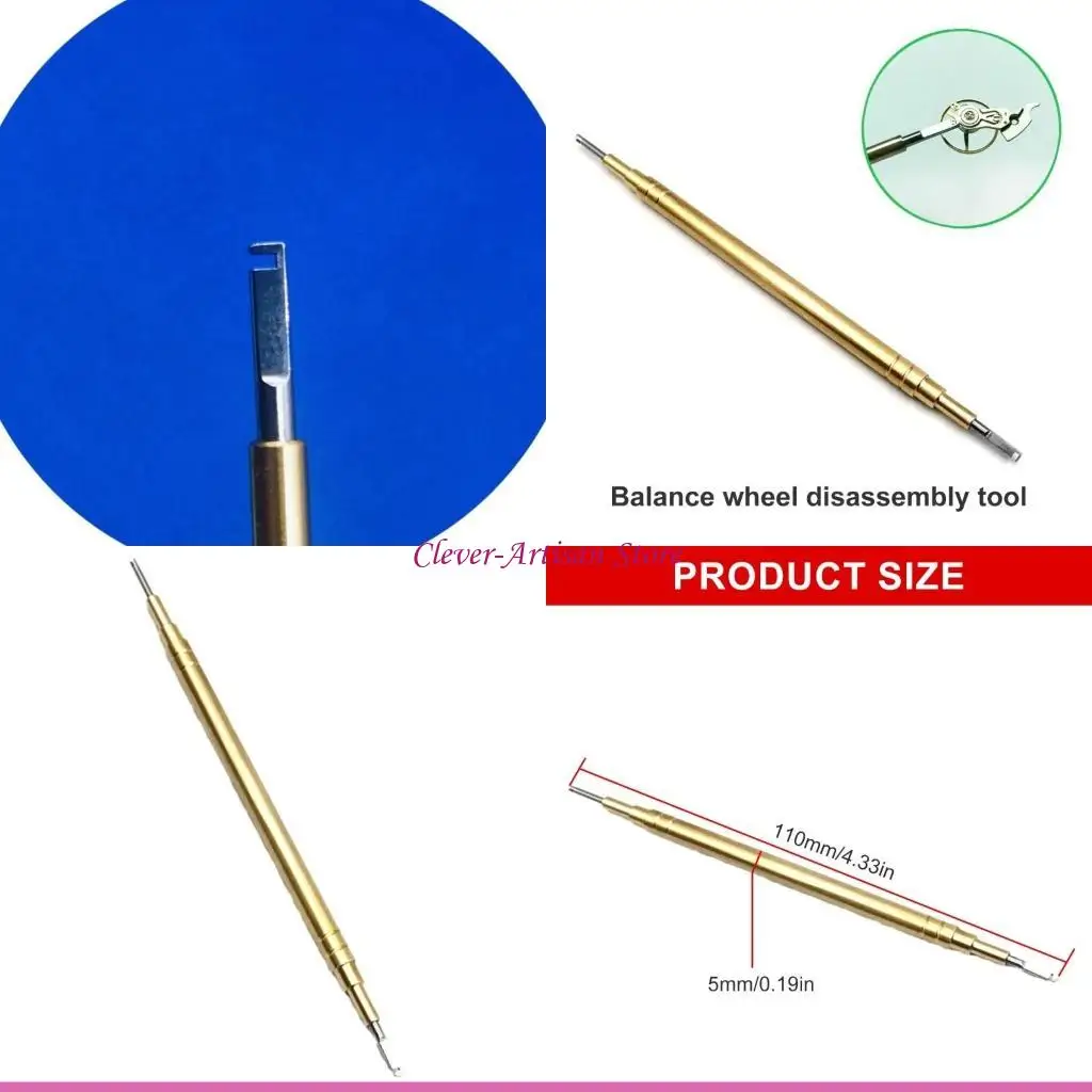 

E06B Sturdy Alloy Double Ended Watch Repair Tool For Watch Balance Wheel Tasks