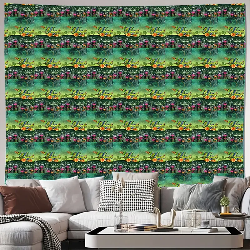 Boho Tapestry Wall Hanging Nature Forest Landscape Aesthetic Room Decor Tribal Wall Art Hippie Home Decor Large Wall Hanging Dor