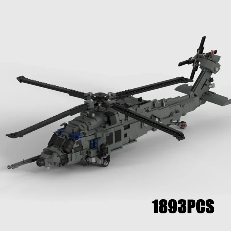 Moc Building Bricks Military Weapon Model HH-60W Helicopter Technology Modular Blocks Gifts Toys For Children DIY Sets Assembly