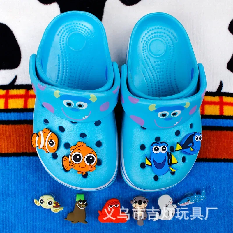 Breloques Souvenirs de Chaussures de Dessin Animé Nemo Dory en PVC, Personnages Mignons, Décoration de ixpour Enfant, Cadeaux de Noël