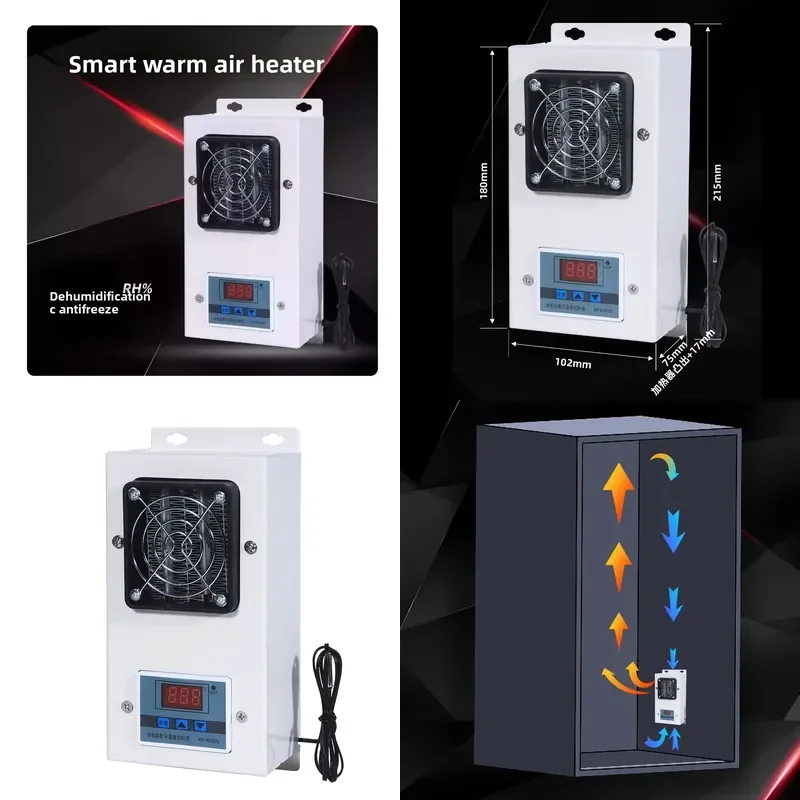 Electric Cabinet Heater Constant Temperature Control Fast Warm Air Dehumidifier High Efficiency Industrial Drying Device