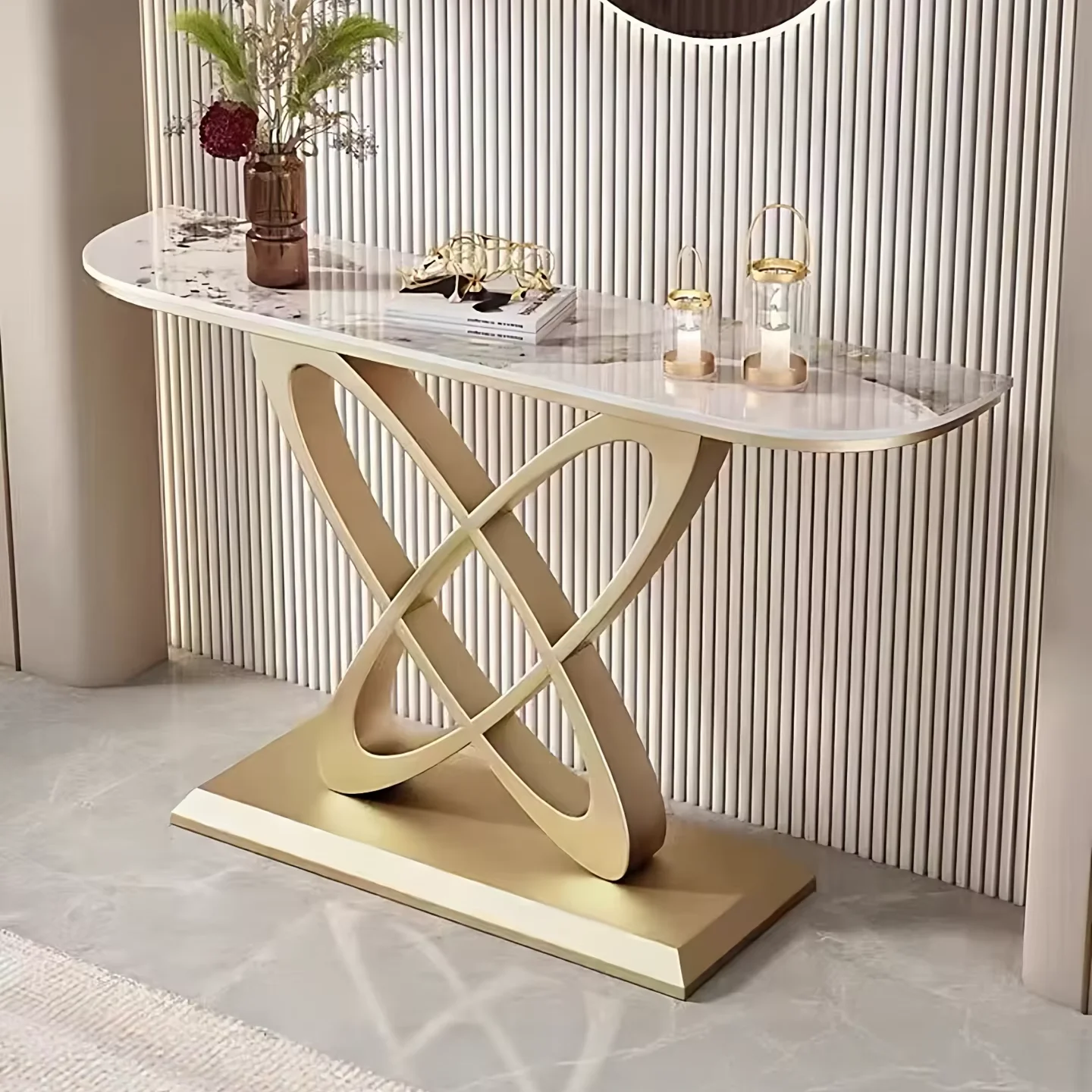 

Corridor Corner Table Console Table Light Luxury Porch Shelf Foyer or Porch Into the House