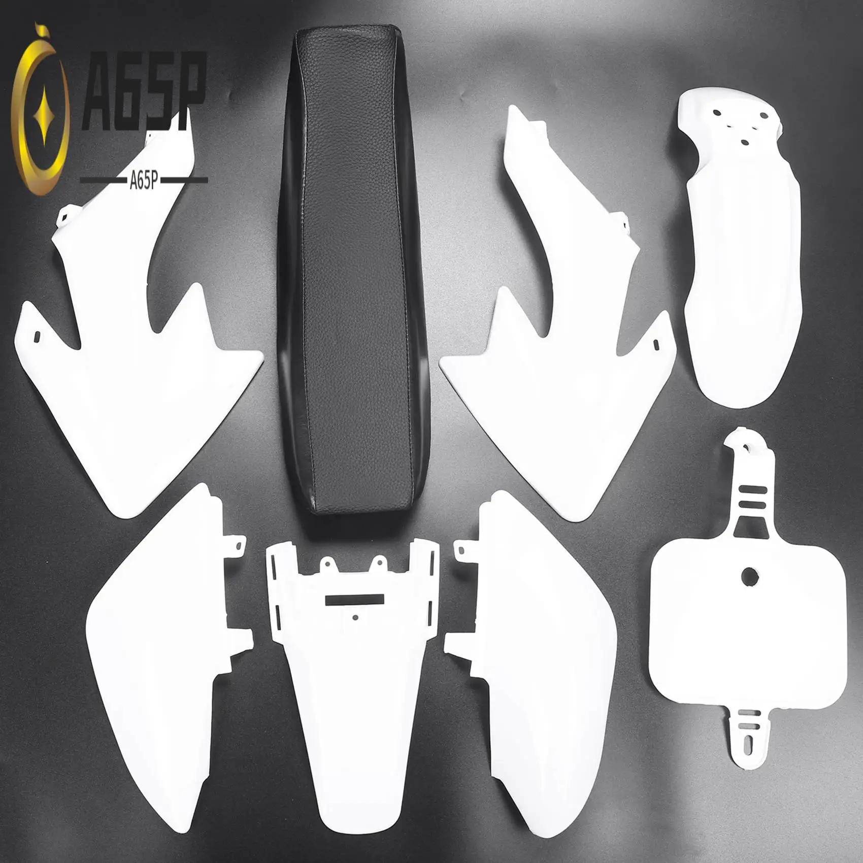 

A65P-8Pcs 50Cc 110Cc 125Cc 140Cc Plastic 4-Stroke Crf50 Pit Off-Road Bike Set Mudguard Seat - Motorcycle Motorcycle Diy Kits