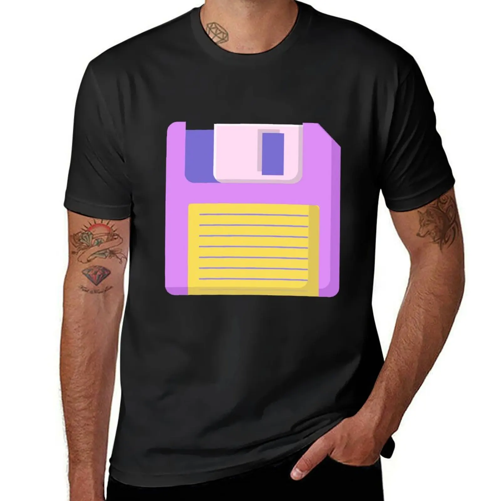 

Retro floppy disc T-Shirt graphic t shirt vintage man clothes custom shirt aesthetic clothes mens t shirt graphic