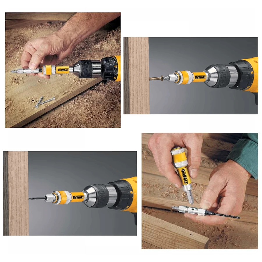 Imagem -05 - Dewalt-parafusos de Condução Parafusos de Condução Perfuração de Madeira Broca Flip Drive Unidade Completa 10 mm mm 10 mm Dw2700 Dw2701 Dw2702