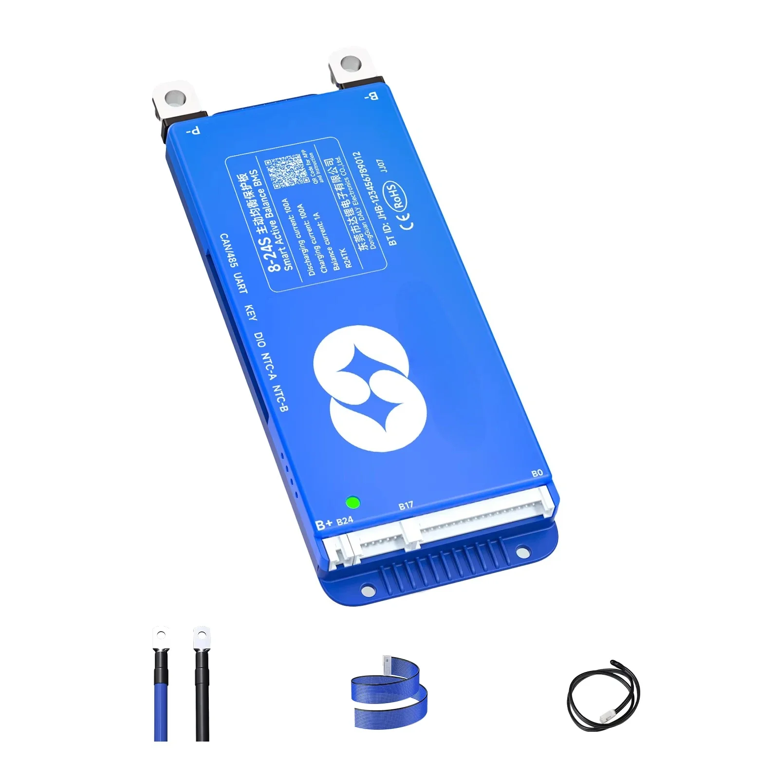Smart Active Balance Lifepo4 8s 16s 20s 24s 12v 24v 48v Battery Management System 40A 60a 100A PCB & PCBA