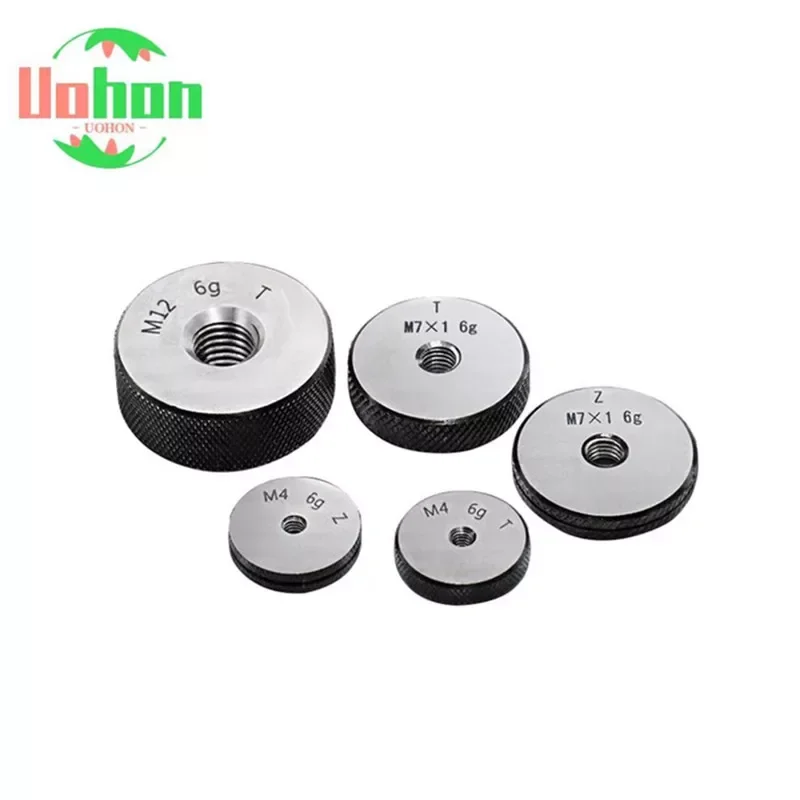 

M1 M1.2 M1.4 M1.6 M1.8 M2 M2.2 M2.5 M3 M4 M7 M8 M9 M10 Customize Metric Thread Ring Gauge Go No-Go Gage