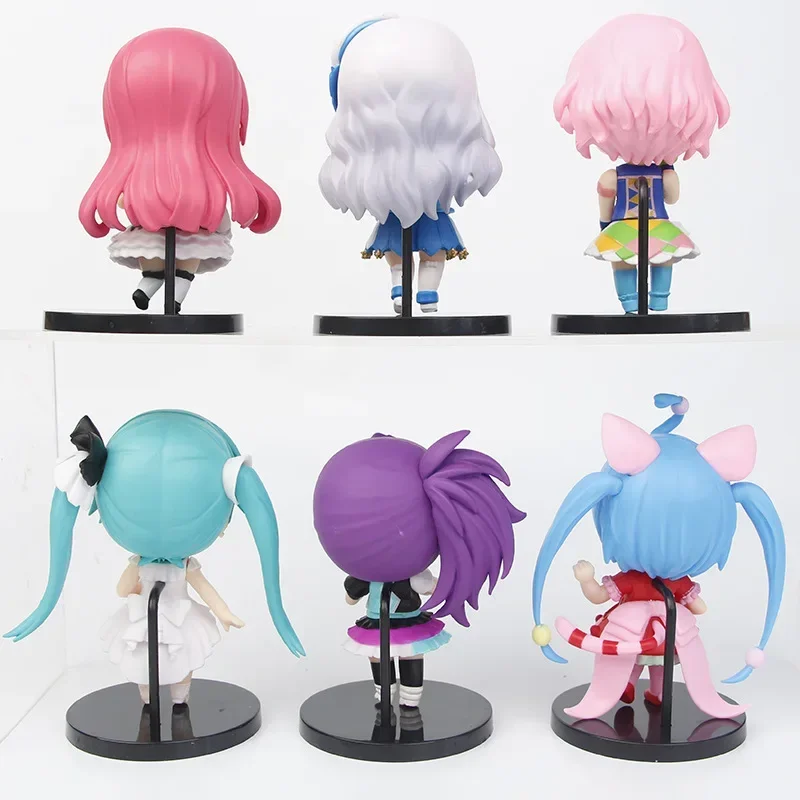 6 قطعة/المجموعة Miku أنيمي الطرفية Q نسخة PVC Kawaiii الشكل دمية نموذج الحلي الزخرفية المشجعين جمع الهدايا اللعب #2
