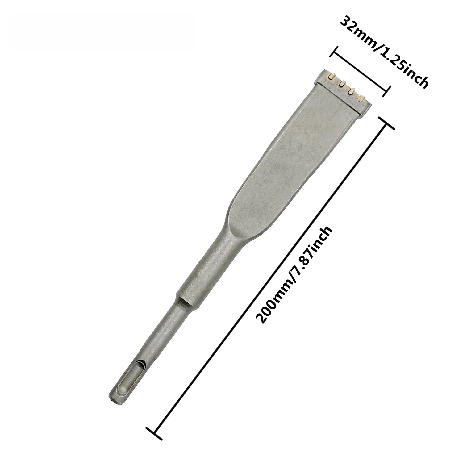 Carbide Mortar Raking Bit Four pit short tooth chisel connected electric pick and hammer chiseling flower hammer concrete wall