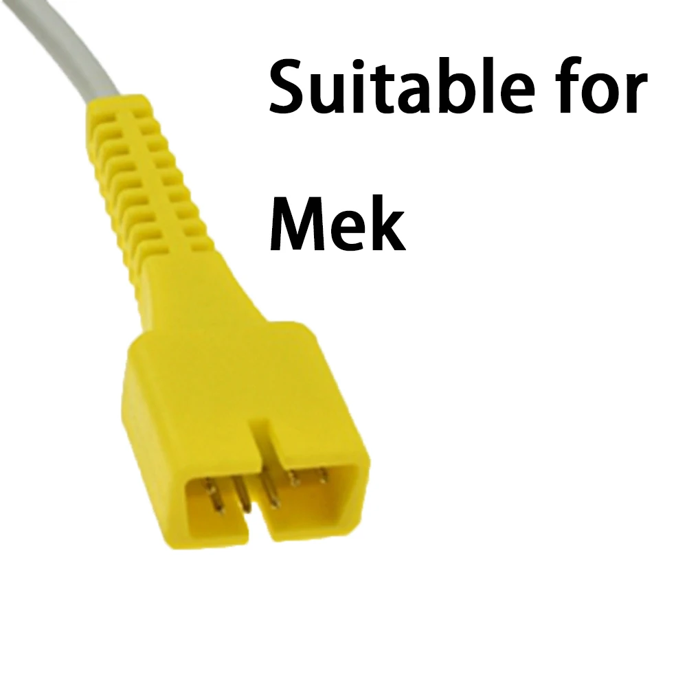 Compatible with MEK Monitor. Reusable Spo2 Probe Sensor Blood Oxygen Connector, Spo2 Sensor Cable for Pulse Oximeter