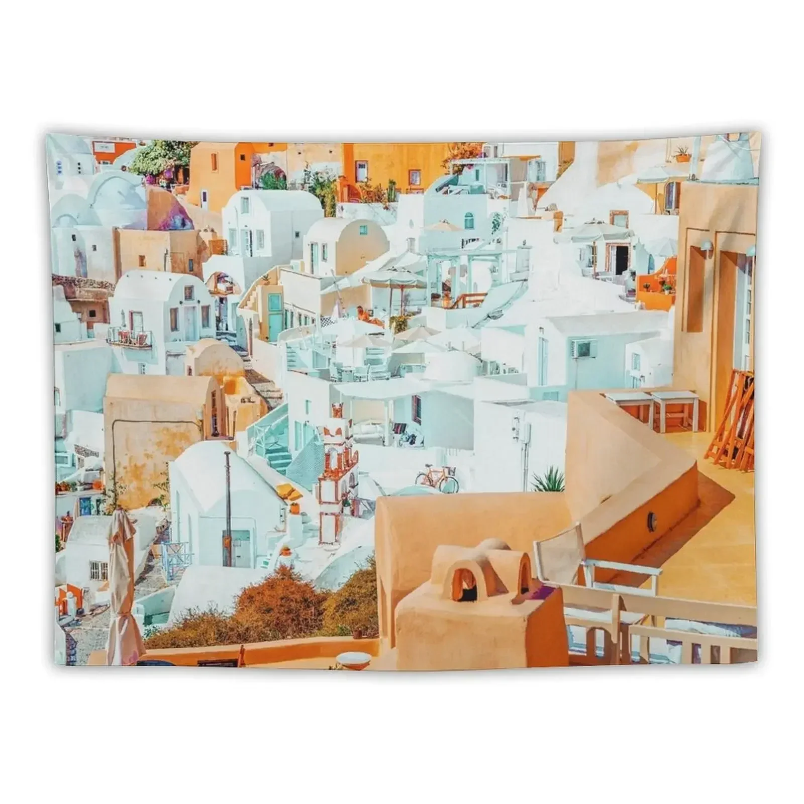 

Santorini Vacay #photography #greece #travel Tapestry Bedroom Decor Aesthetic Carpet Wall House Decor Room Design Tapestry