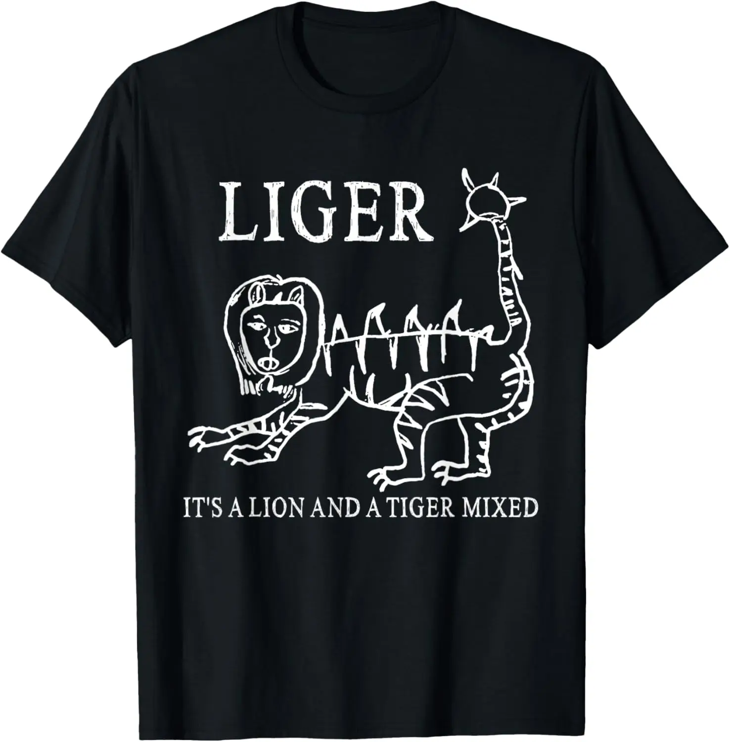 Liger It's A Lion And A Tiger Mixed Funny T-Shirt