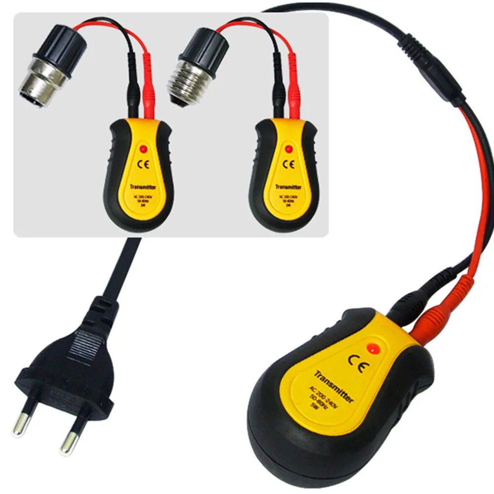 Circuit Breaker Receiver & Transmitter Electrical Finder Tool Lamp Socket Outlet Adapters 220V