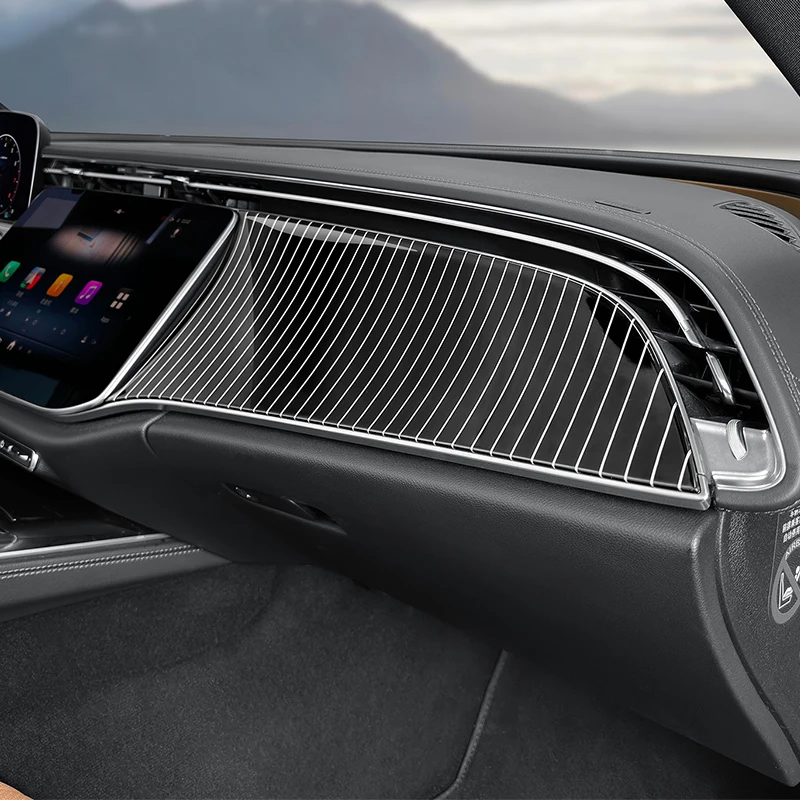 

Panel decorative strip on the front passenger dashboard automotive interior accessories For Mercedes-Benz E-Class W214 S214 2024