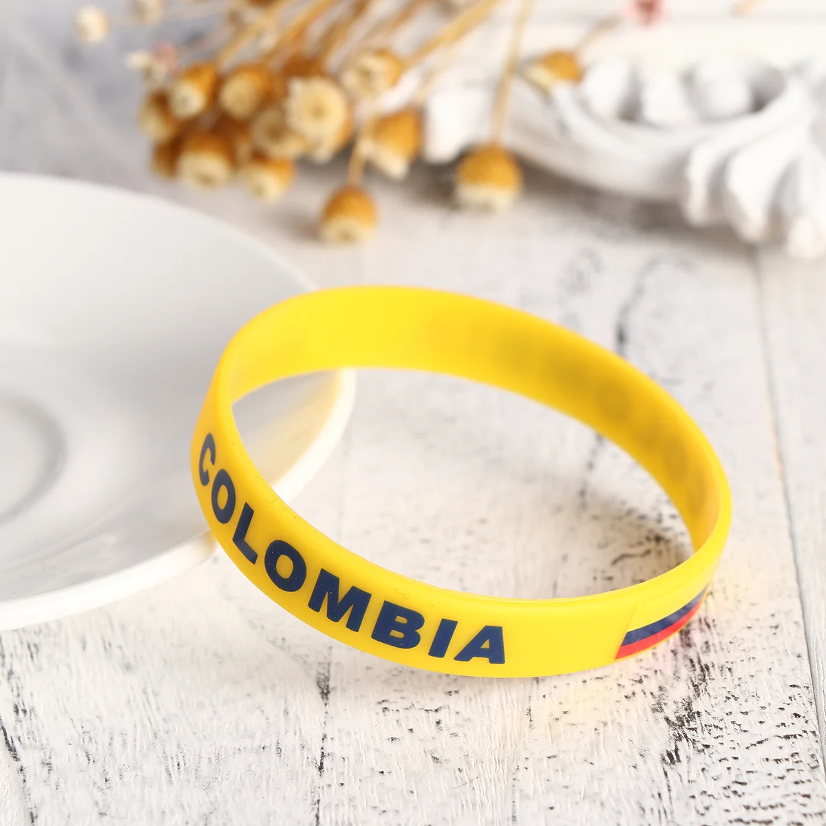 6-teiliges Silikon-Armband, Landflagge, Unterstützung, Einheitsgröße, Sport, Spiel, Spiel, Fan-Armband, langlebig, weich, bequemes Zubehör
