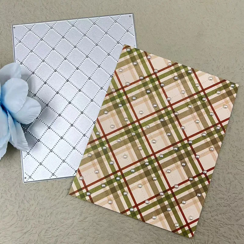 التخليص مربع خلفية نمط سكرابوكينغ يموت قطع بطاقة الديكور النقش الحرف قطع معدنية يموت الوافدين الجدد