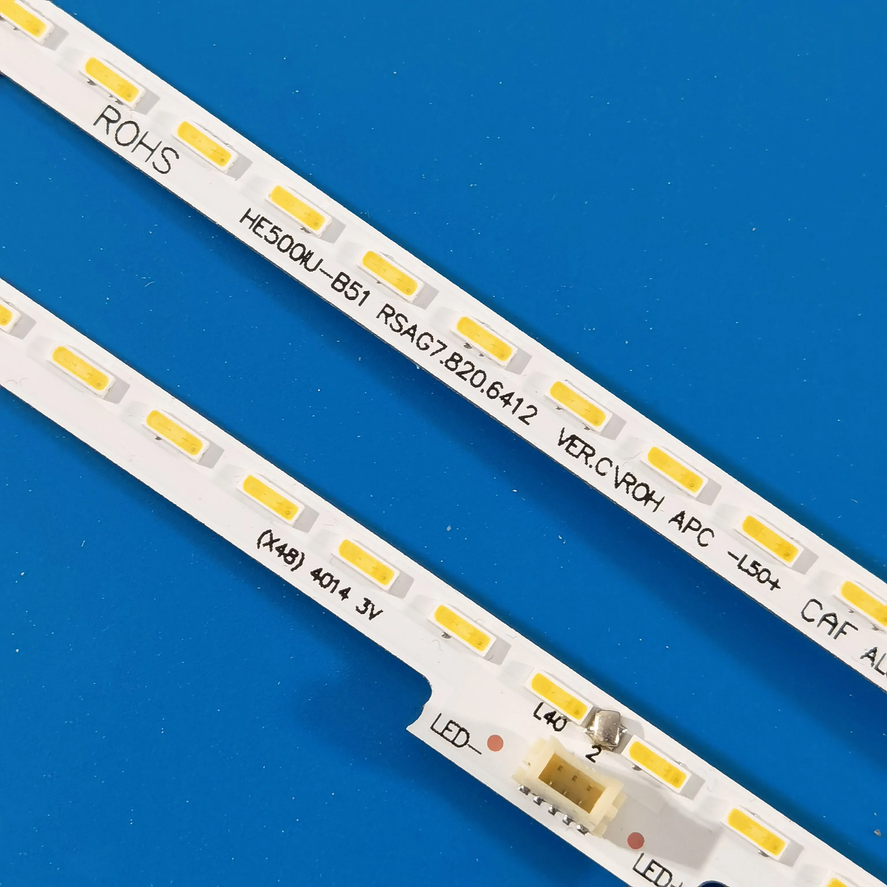 2PCS 545MM LED Backlight Strip 80Lamps HE500IU-B51 LT-1149855-A RSAG7.820.6412 For LED50K5500US LED50EC660US 50K5500UE