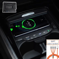 Wireless Charger For Mercedes Benz A/B GLB CLA GLA Class W177 W247 X247 AMG A35L Mobile Phone Type-c/USB Charging Accessories