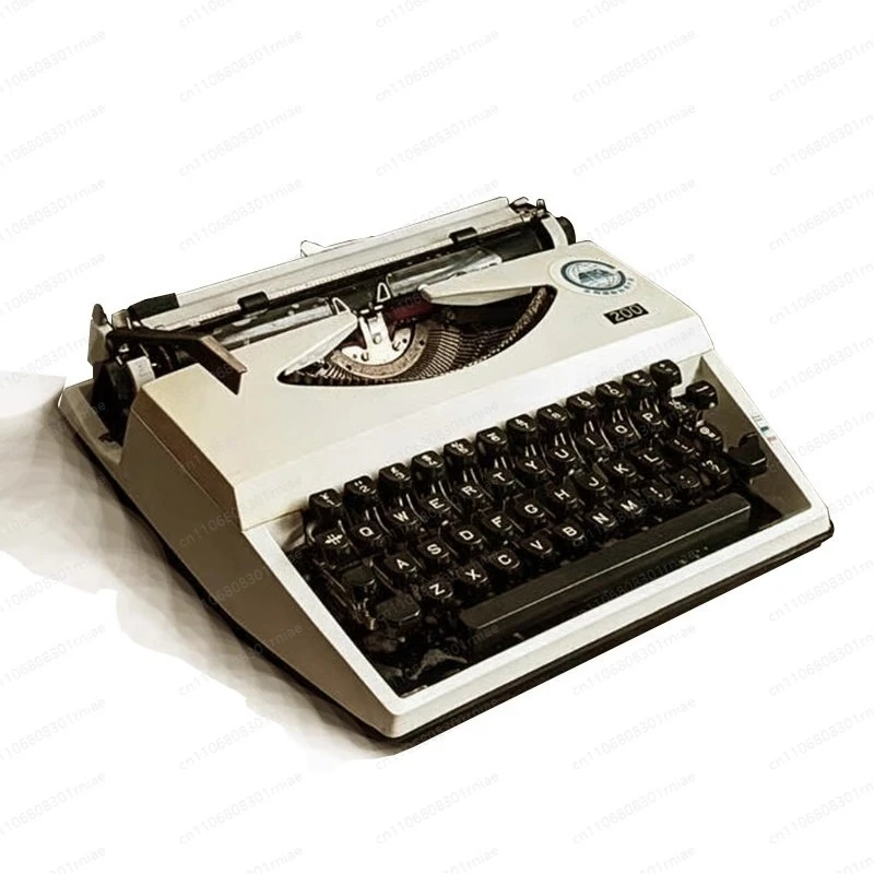Vintage typewriter English machinery, flying fish-200 normal use retro literary collection gifts medieval old things