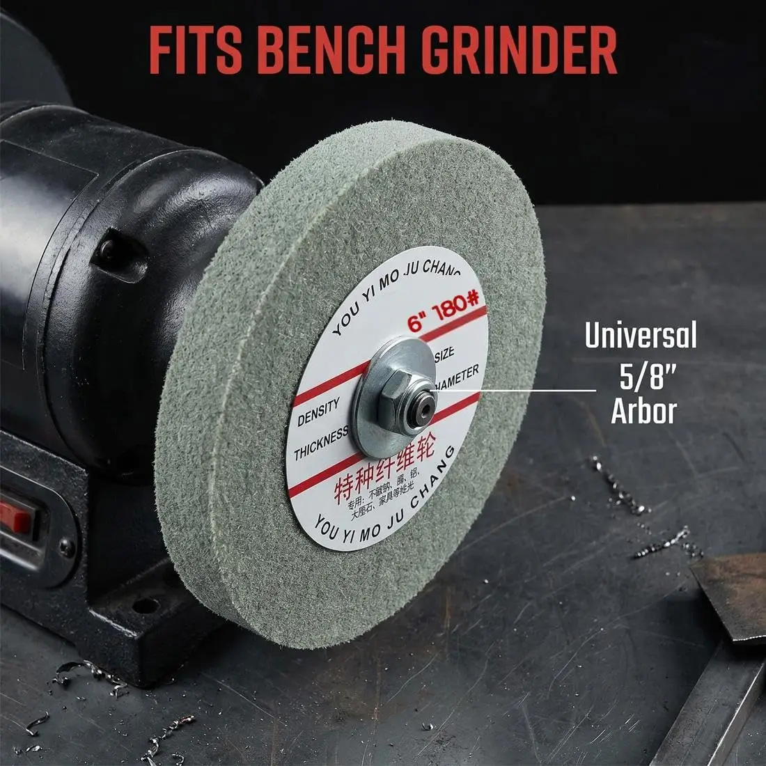 150mm Non‑Woven Nylon Fiber Polishing Disc Abrasive Buffing Wheel for Stainless Steel Aluminum Copper Hardware Surface Finishing