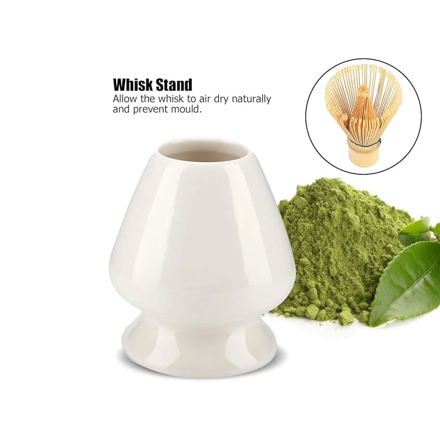 Matcha Whisk Stand Ceramic Holder for Bamboo Matcha Chasen for Tea Set Accessories Whisk Stand Holder Ceramic Whisk Holder