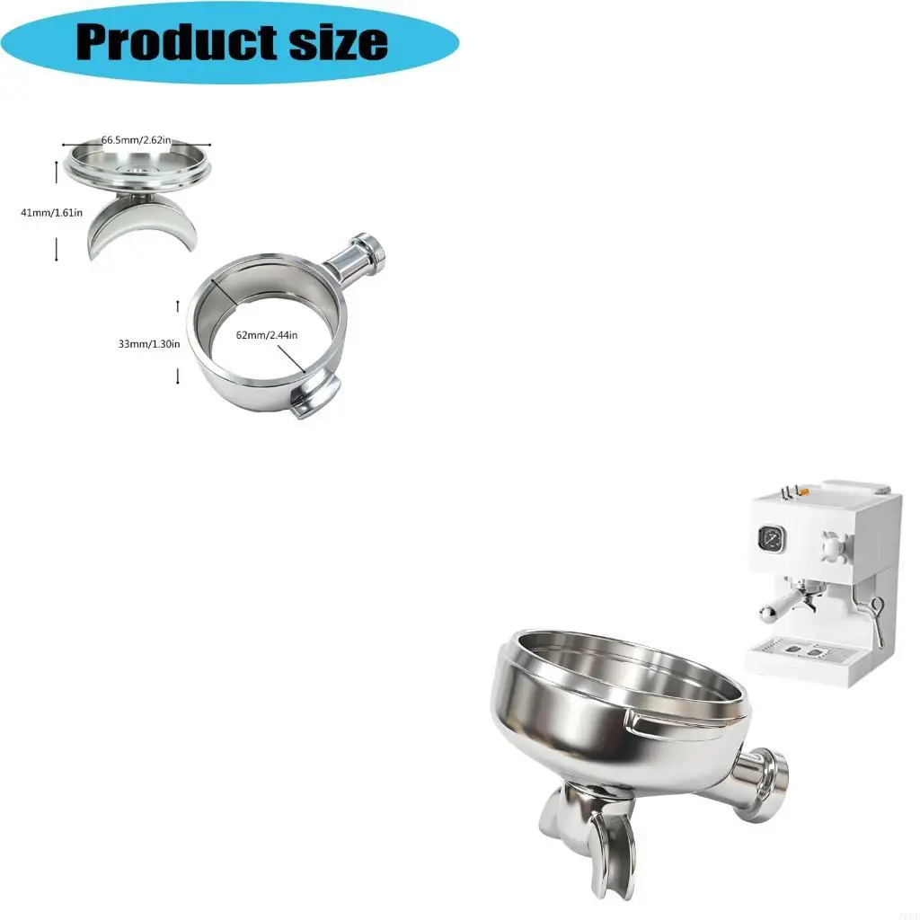 J6PE Multifunctional Stainless Steel Coffee Portafilter Spout Head Replacement Part