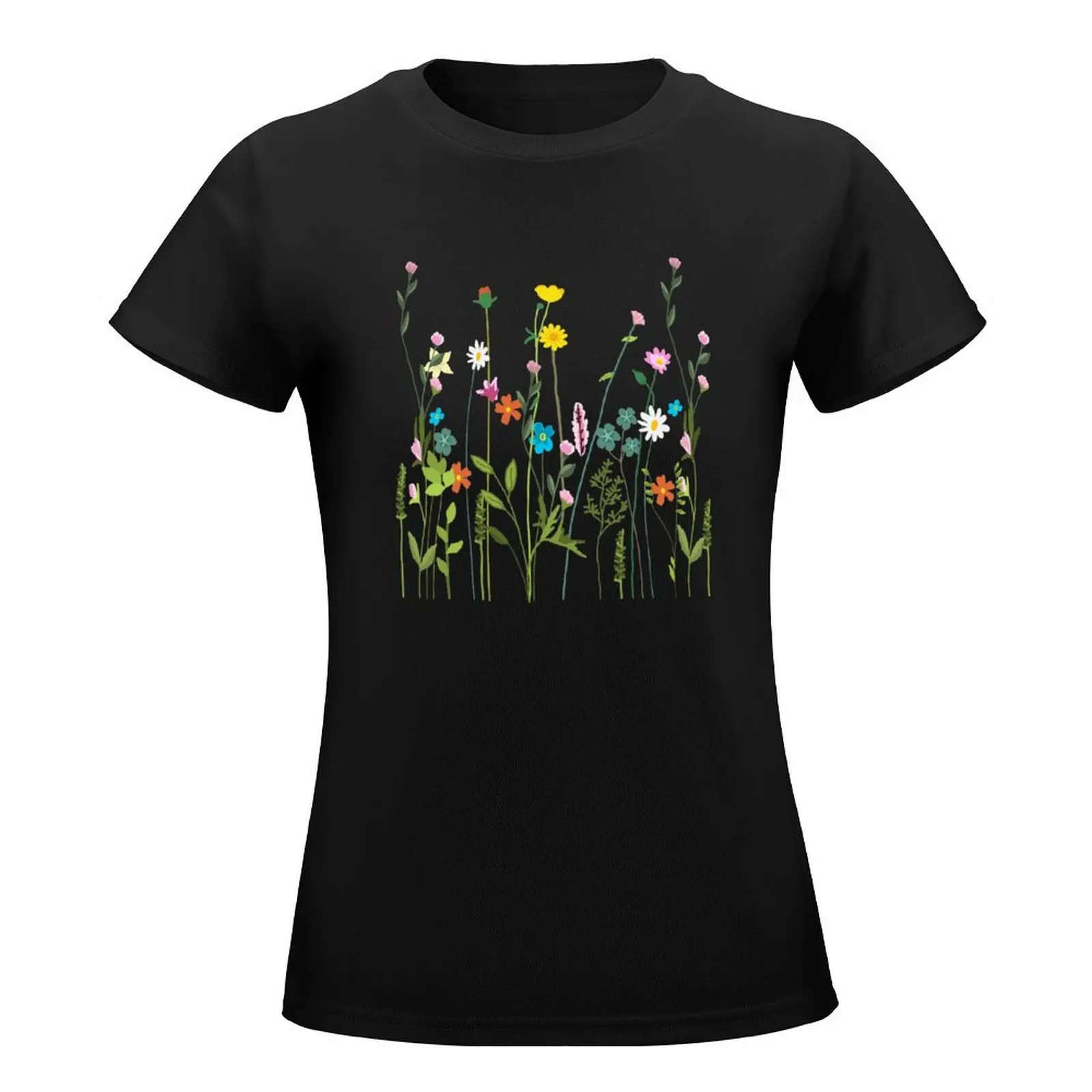 Cute Wildflower Bouquet T-Shirt anime clothes summer clothes t-shirt dress for Women sexy