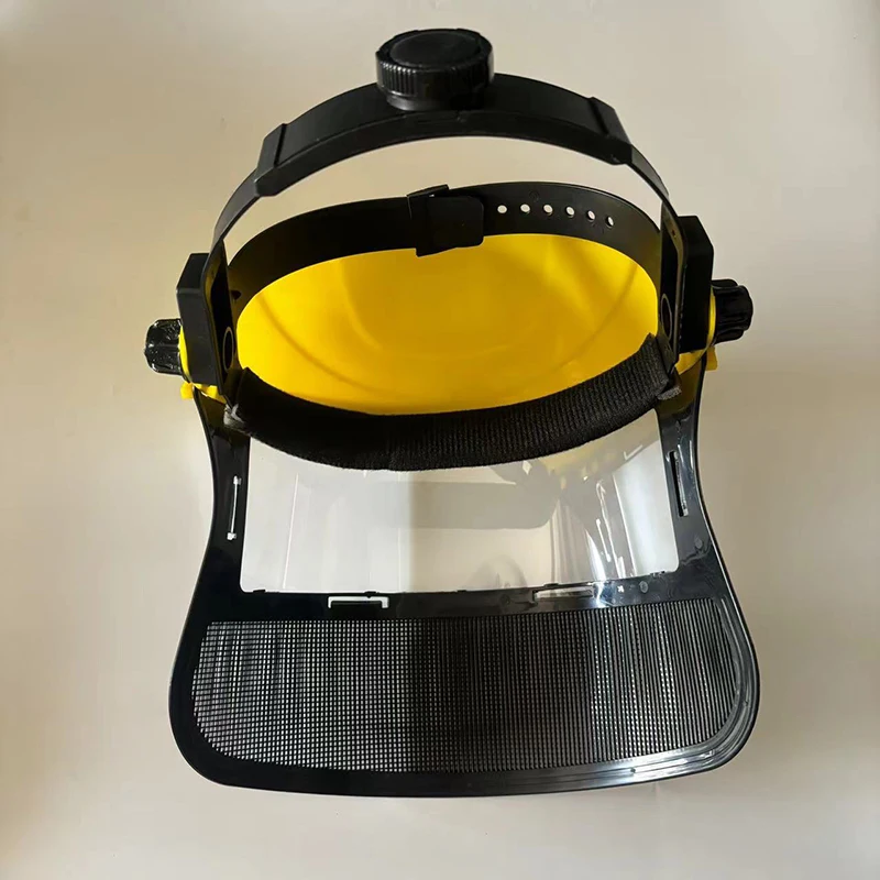 1PC New Garden Grass Trimmer Safety Helmet Hat With Full Face Mesh Protective Mask For Logging Brush Cutter Forestry Protection