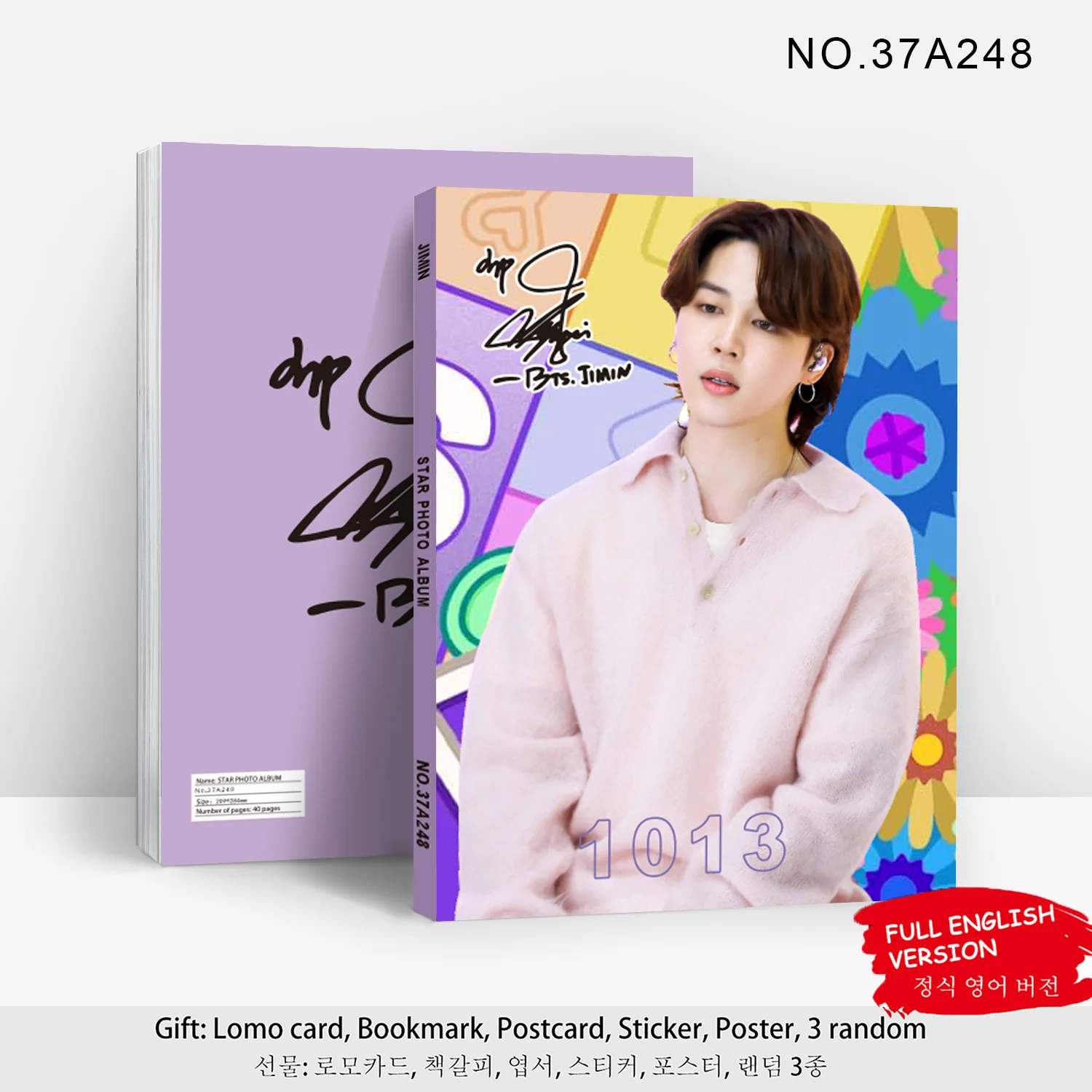 K-pop Solo Artist Inspired Photobook-Premium Quality Korean Celebrity Style Photo Collection JIMIN Star Photography Album