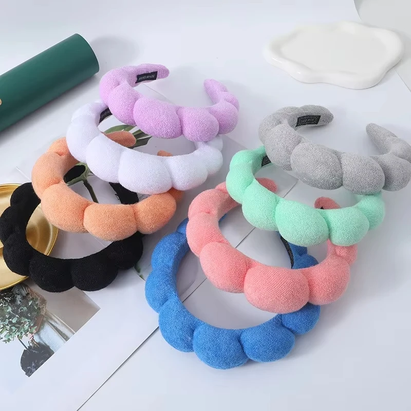 New Fashion Sponge Headband For Women Hair Accessories Multifunction Head Band For Face Washing Makeup Removal Shower Hair Band image 5