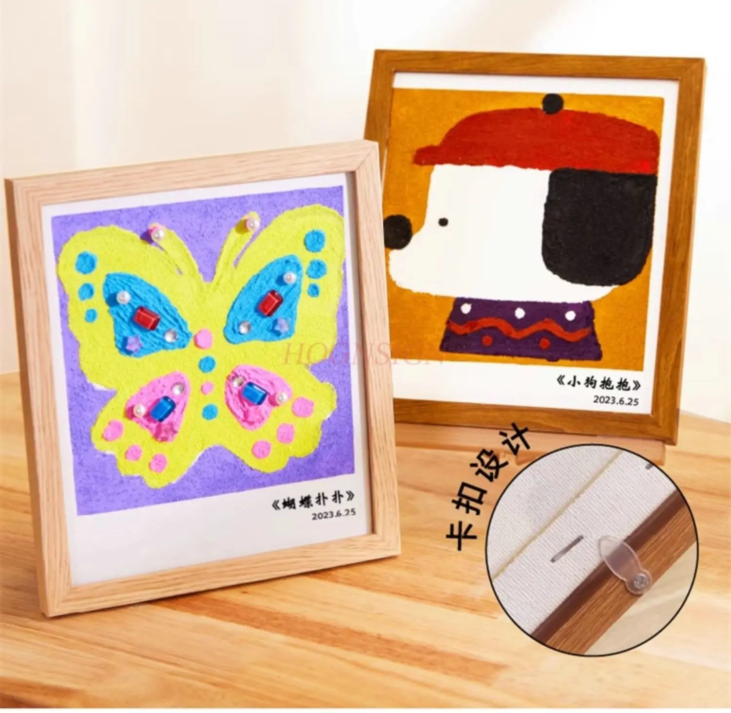 لوحة رملية أكريليك، لوحة رملية ملونة للأطفال مصنوعة يدويًا، لوحة رملية ناعمة للأولاد والبنات، جرافيتي #3