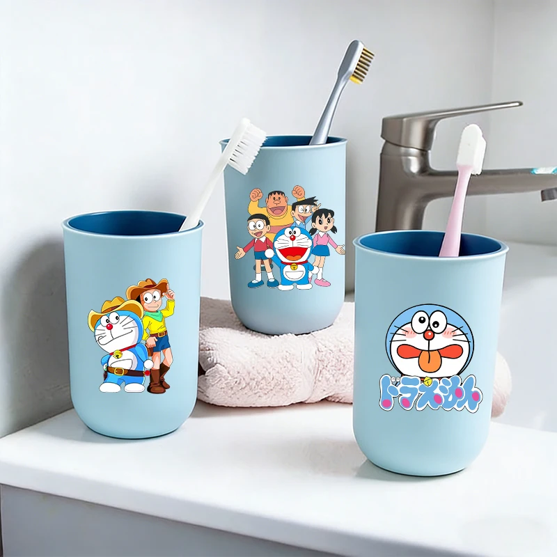 Doraemon Wasserbecher Zahnbürstenhalter Junge Mädchen Cartoon Anime Mundspülbecher Kinderbecher Geburtstag Weihnachten Hausgeschenke 2026