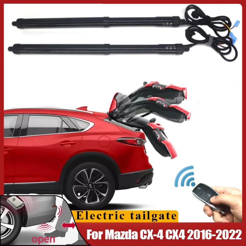 الباب الخلفي الكهربائي لمازدا CX-4 CX4 2016-2022 صندوق خلفي مُعاد تركيبه بوابة خلفية كهربائية ذكية تعمل بالطاقة