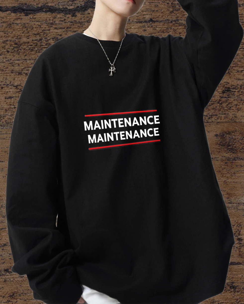 

T shirt men autumn jerseys High quality Long sleeves Graphic tee Maintenance Maintenance Bsketball Aesthetic clothing Printed t