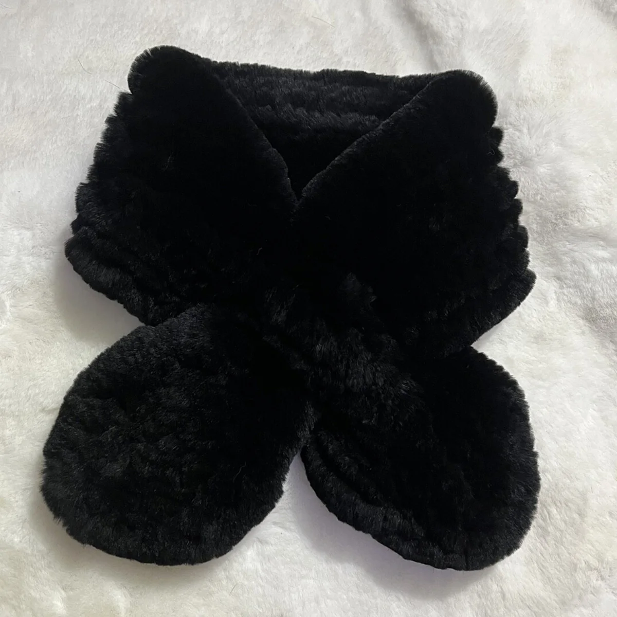 

Шарф из натурального кроличьего меха, зимние аксессуары, утолщенный мягкий пушистый шарф для шеи, шарф из натурального кроличьего меха для мужчин FEIMANYUAN