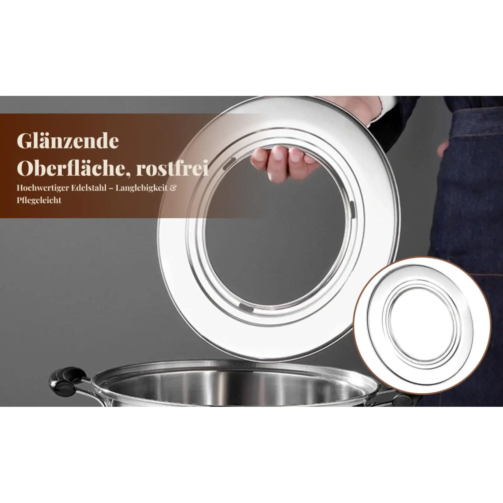 Stainless Steel Steaming Ring Adapter for Bamboo Steamer 28cm 31cm Pot Rack for Dumpling Dim Sum Kitchen Cooker Tool Easy Clean
