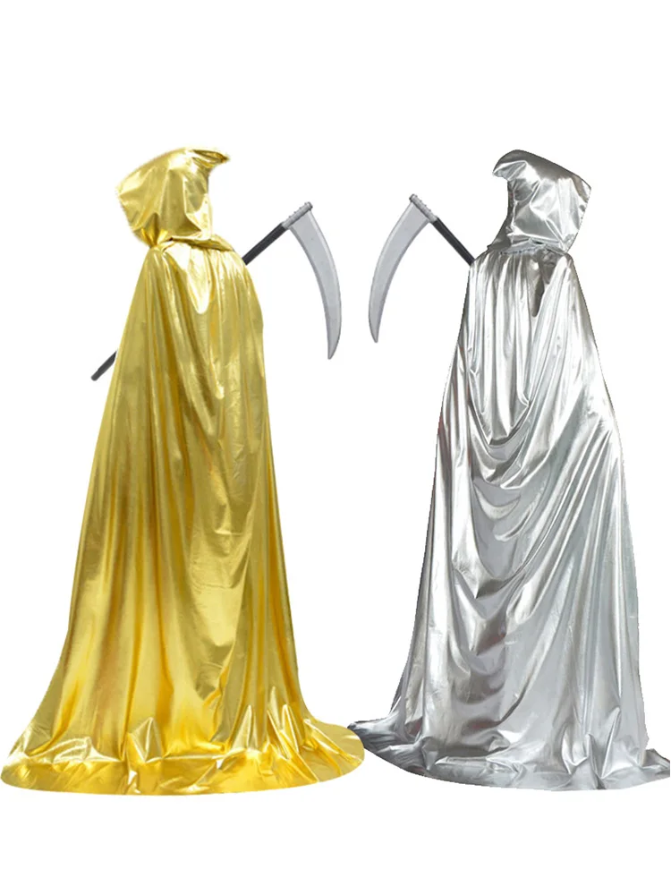 Disfraz de Halloween para niños y adultos, capa de Doctor Bla de bruja, ropa ex Dead God, traje Par para Festival temático