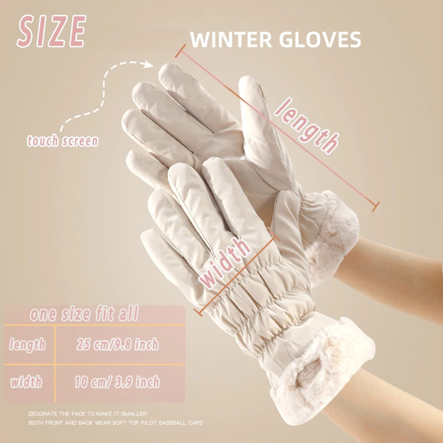 Warm Gloves - Winter Snowboard Gloves for Men & Women Cold Weather Fingers Snow Ski & Snow Gloves Christmas Gifts