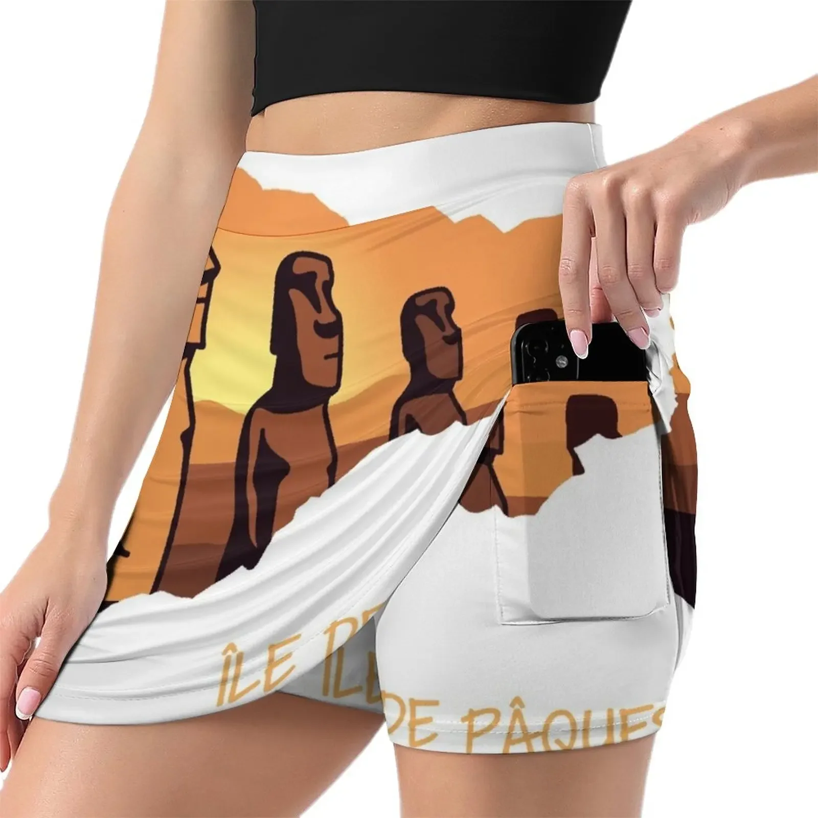 Easter Island - Moai Mini Skirt Short skirts Short skirt woman summer outfits for women 2024