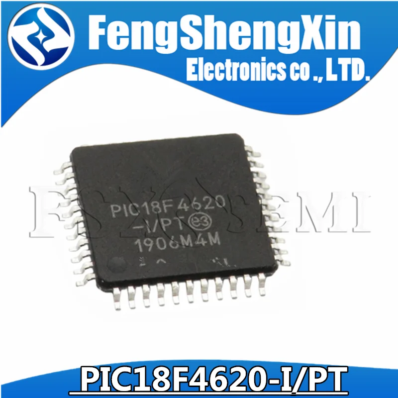 5pcs/lot  PIC18F4620-I/PT PIC18F4620 18F4620-I/PT TQFP44   Enhanced Flash Microcontrollers  IC