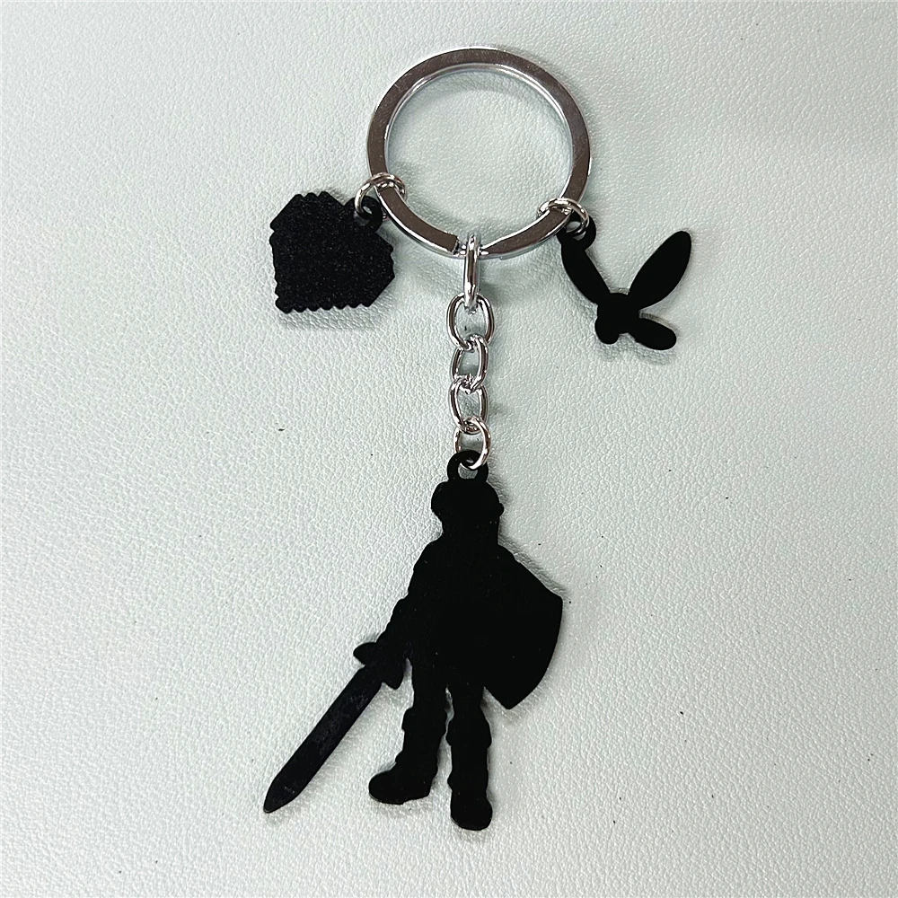 JYYH Classic Arcade Games Keychain Fashion Little Wings Metal Jewelry Small accessories Man Gift